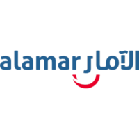 a black background with blue text and a red smiley face